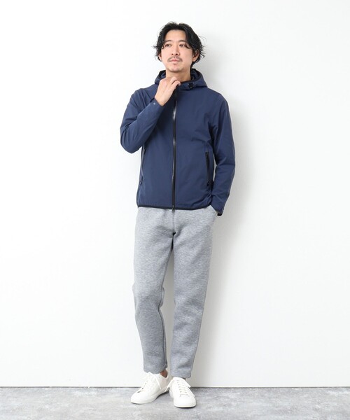 NOLLEY’S(ノーリーズ)の「撥水ストレッチフードブルゾン(ブルゾン・メンズ・ネイビー/オリーブ/ブルー・S/M/L)」の5枚目の写真