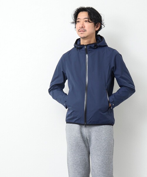 NOLLEY’S(ノーリーズ)の「撥水ストレッチフードブルゾン(ブルゾン・メンズ・ネイビー/オリーブ/ブルー・S/M/L)」の7枚目の写真