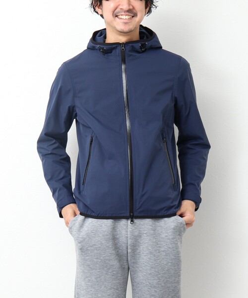 NOLLEY’S(ノーリーズ)の「撥水ストレッチフードブルゾン(ブルゾン・メンズ・ネイビー/オリーブ/ブルー・S/M/L)」の12枚目の写真