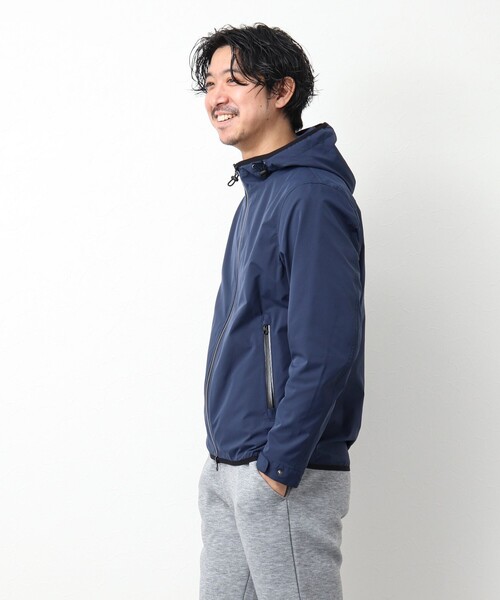 NOLLEY’S(ノーリーズ)の「撥水ストレッチフードブルゾン(ブルゾン・メンズ・ネイビー/オリーブ/ブルー・S/M/L)」の13枚目の写真