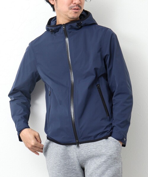 NOLLEY’S(ノーリーズ)の「撥水ストレッチフードブルゾン(ブルゾン・メンズ・ネイビー/オリーブ/ブルー・S/M/L)」の14枚目の写真