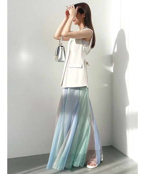 MERCURYDUO(マーキュリーデュオ)の「グラデーションチュールボリュームスカート(スカート・レディース・ブラック/ピンク/その他1・SMALL/MEDIUM)」の6枚目の写真