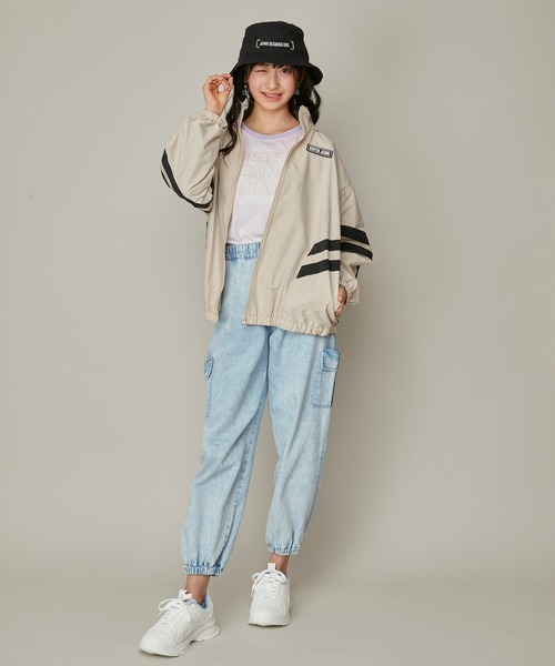 JENNI(ジェニィ)の「ロゴベルトバケットハット(ハット・キッズ・アイボリー/ブラック・54cm/56cm)」の5枚目の写真