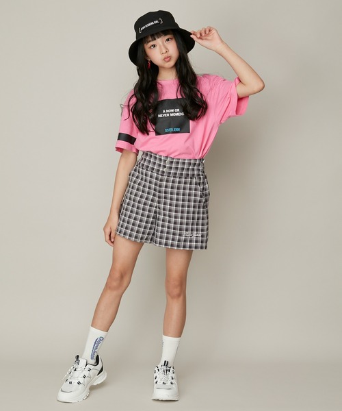 JENNI(ジェニィ)の「ロゴベルトバケットハット(ハット・キッズ・アイボリー/ブラック・54cm/56cm)」の6枚目の写真