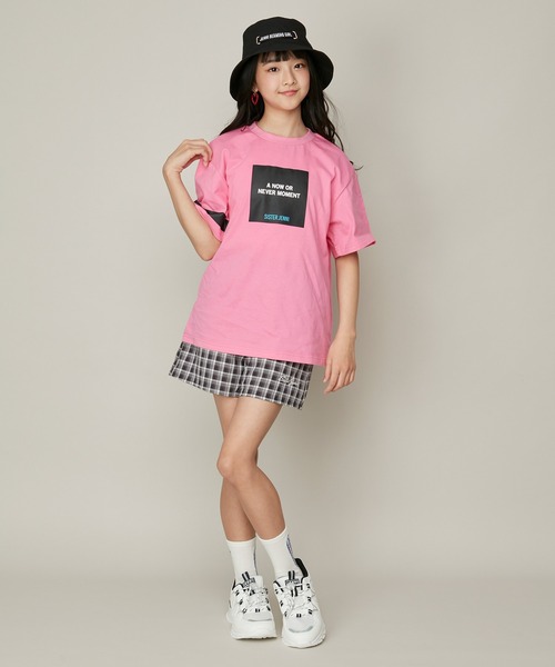 JENNI(ジェニィ)の「ロゴベルトバケットハット(ハット・キッズ・アイボリー/ブラック・54cm/56cm)」の7枚目の写真