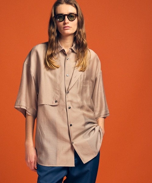 トップス Layering Short Sleeve Shirt トップス Layering Short Sleeve Shirt double-layered-short-sleeve-