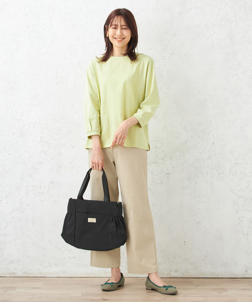 DECOY SINCE 1981(デコイシンスイチキュウハチイチ)の「刺しゅう切替プルオーバー(Tシャツ/カットソー・レディース・ネイビー/ホワイト/グリーン・LL/L/M)」の5枚目の写真