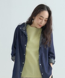 刺しゅう切替プルオーバー