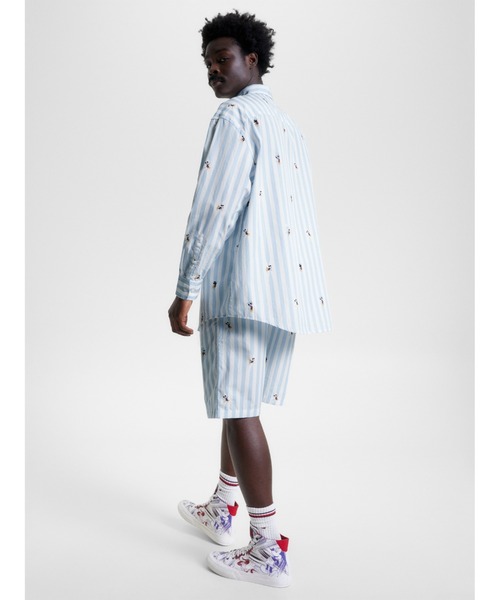 セール】TOMMYXDISNEY ミッキーイサカストライプシャツ（シャツ 