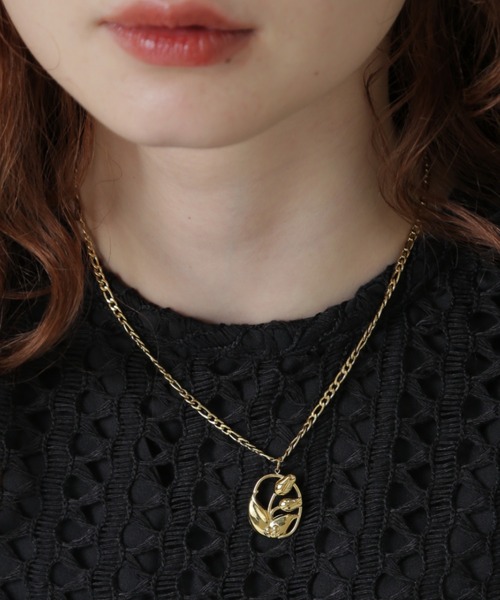 【SALE価格】 Rose budネックレス(定価 10000円 ) セール】(SOCALI JEWELRY)フラワーモチーフネックレス