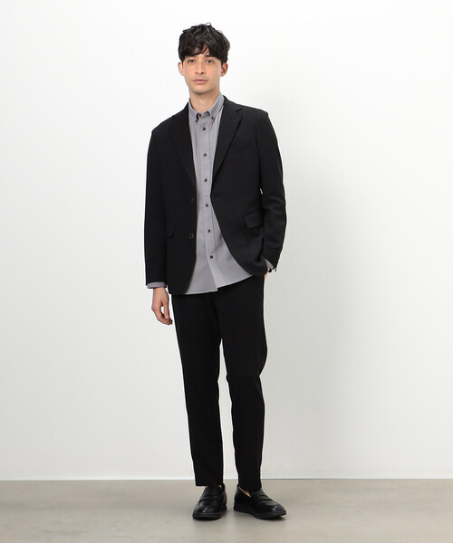 COMME　CA COMMUNE（コムサコミューン）の「カラミ風メッシュ セットアップパンツ（スラックス・メンズ・ブラック/ネイビー・SMALL/LARGE/MEDIUM）」の3枚目の写真