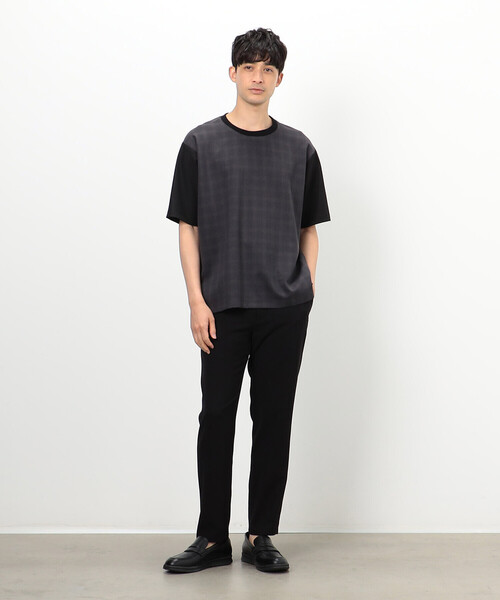 COMME　CA COMMUNE（コムサコミューン）の「カラミ風メッシュ セットアップパンツ（スラックス・メンズ・ブラック/ネイビー・SMALL/LARGE/MEDIUM）」の4枚目の写真