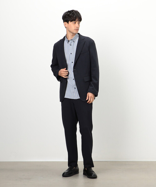 COMME　CA COMMUNE（コムサコミューン）の「カラミ風メッシュ セットアップパンツ（スラックス・メンズ・ブラック/ネイビー・SMALL/LARGE/MEDIUM）」の6枚目の写真