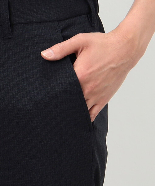 COMME　CA COMMUNE（コムサコミューン）の「カラミ風メッシュ セットアップパンツ（スラックス・メンズ・ブラック/ネイビー・SMALL/LARGE/MEDIUM）」の14枚目の写真
