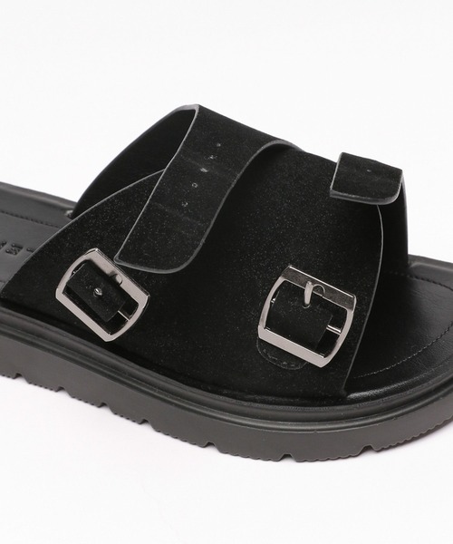 LEPSIM(レプシィム)の「フェイクスウェードスライドサンダル 996282(サンダル・レディース・グレイッシュベージュ/ブラック・LARGE/MEDIUM)」の4枚目の写真