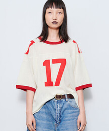 INSCRIRE | INSCRIRE | ウールメッシュ フットボールTシャツ WOMEN(Tシャツ/カットソー)