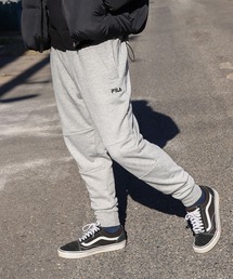 FILA（フィラ）の「【FILA】 ワンポイント ロゴ 刺繍 ストレッチ 裏毛 ポンチ ジョガーパンツ（スウェットパンツ）」