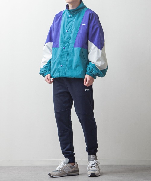 FILA（フィラ）の「【FILA】 ワンポイント ロゴ 刺繍 ストレッチ 裏毛 ポンチ ジョガーパンツ（スウェットパンツ・メンズ・ブラック/杢グレー/ネイビー・X-LARGE/LARGE/MEDIUM）」の4枚目の写真