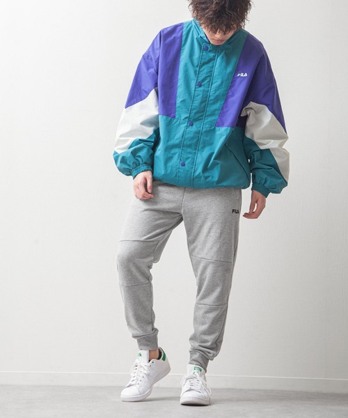 FILA（フィラ）の「【FILA】 ワンポイント ロゴ 刺繍 ストレッチ 裏毛 ポンチ ジョガーパンツ（スウェットパンツ・メンズ・ブラック/杢グレー/ネイビー・X-LARGE/LARGE/MEDIUM）」の6枚目の写真