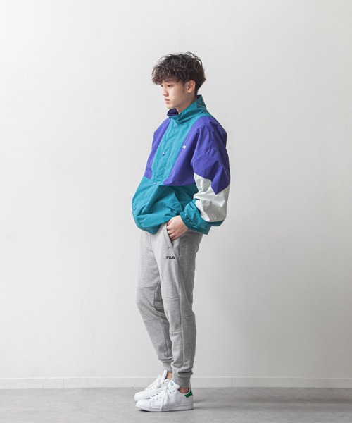 FILA（フィラ）の「【FILA】 ワンポイント ロゴ 刺繍 ストレッチ 裏毛 ポンチ ジョガーパンツ（スウェットパンツ・メンズ・ブラック/杢グレー/ネイビー・X-LARGE/LARGE/MEDIUM）」の7枚目の写真