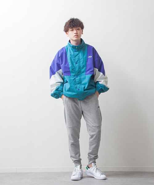 FILA（フィラ）の「【FILA】 ワンポイント ロゴ 刺繍 ストレッチ 裏毛 ポンチ ジョガーパンツ（スウェットパンツ・メンズ・ブラック/杢グレー/ネイビー・X-LARGE/LARGE/MEDIUM）」の9枚目の写真