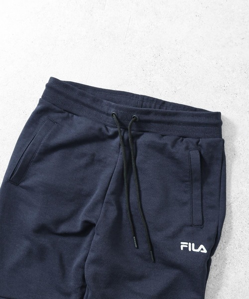FILA（フィラ）の「【FILA】 ワンポイント ロゴ 刺繍 ストレッチ 裏毛 ポンチ ジョガーパンツ（スウェットパンツ・メンズ・ブラック/杢グレー/ネイビー・X-LARGE/LARGE/MEDIUM）」の10枚目の写真