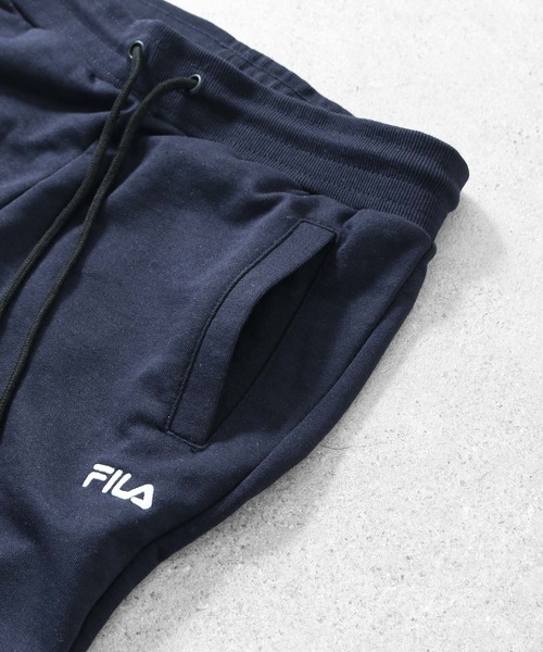 FILA（フィラ）の「【FILA】 ワンポイント ロゴ 刺繍 ストレッチ 裏毛 ポンチ ジョガーパンツ（スウェットパンツ・メンズ・ブラック/杢グレー/ネイビー・X-LARGE/LARGE/MEDIUM）」の13枚目の写真