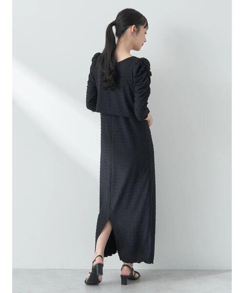 earth music&ecology（アースミュージックアンドエコロジー）の「やわらかカットソーレイヤード見えワンピース（ワンピース・レディース・ミント/ピンク/ブラック/アイボリー/ブルー・FREE）」の11枚目の写真