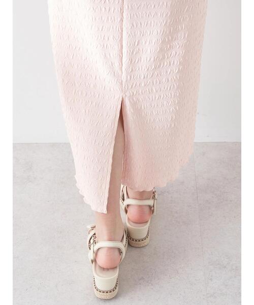 earth music&ecology（アースミュージックアンドエコロジー）の「やわらかカットソーレイヤード見えワンピース（ワンピース・レディース・ミント/ピンク/ブラック/アイボリー/ブルー・FREE）」の6枚目の写真