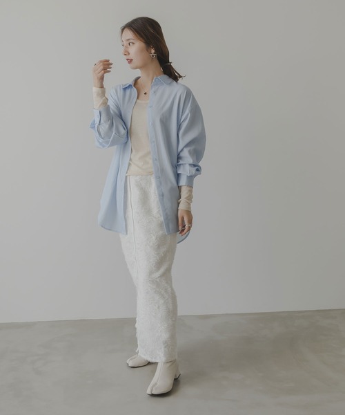 ラッシュガードオーバーサイズシャツ【UVケア】【水陸両用/ラッシュ