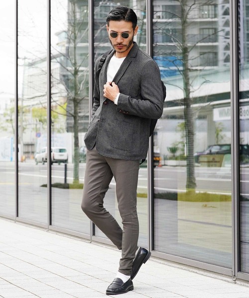 jiggys shop（ジギーズショップ）の「ハイパーストレッチスキニースリムスラックス（スラックス・メンズ・グレー/ベージュ/ネイビー/ホワイト/ブラック・MEDIUM/SMALL/LARGE/X-LARGE）」の16枚目の写真