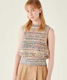 Coohem | COOHEM | マルチボーダーニットベスト WOMEN(ベスト)