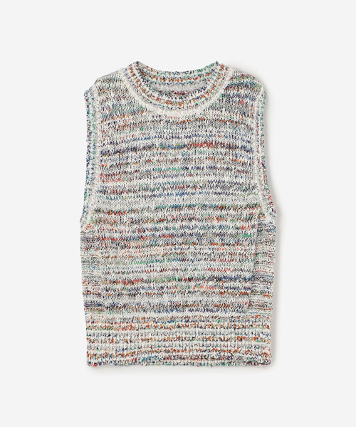 Coohem（コーヘン）の「COOHEM | マルチボーダーニットベスト WOMEN（ベスト・レディース・ホワイト系その他/ベージュ系その他・F）」の16枚目の写真