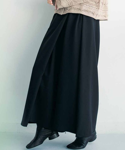 MEDE19F（メデジュウキュウ）の「ＭＥＤＥ１９Ｆ　ワイドレッグはかまパンツ（その他パンツ・レディース・グレー/ブラック・LARGE/MEDIUM）」の2枚目の写真