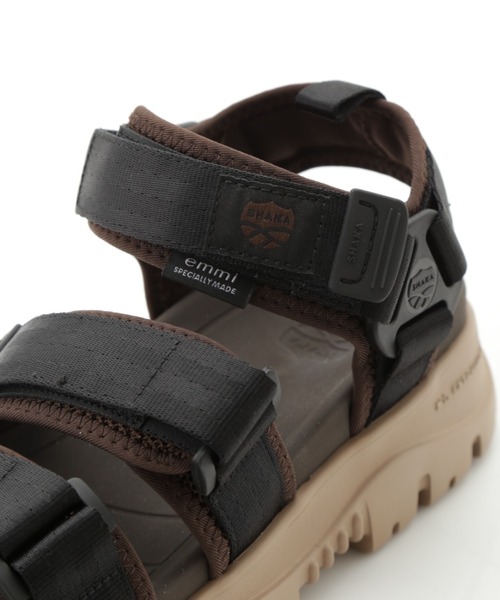 SHAKA（シャカ）の「【emmi×SHAKA】NEOBUNGY EX for emmi（サンダル・レディース・ブラック・22cm/23cm/24cm/25cm）」の2枚目の写真