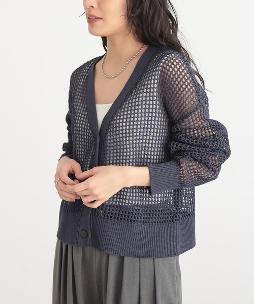 Haat ボレロ カーディガン【サイズ2 M相当】【メッシュ】【イッセイミヤケ】 Haat ボレロ カーディガン【サイズ2 M相当】【メッシュ】【イッセイ