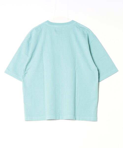 【TETERA×ドラえもん】OVER DYE T-SH-L-LGRAY / ドラえもん刺繍 オーバーダイ加工 ショートスリーブ Tシャツ tete22-003（Tシャツ/カットソー）｜TETERA（テテラ）