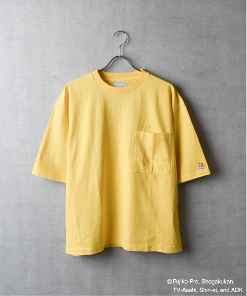 【TETERA×ドラえもん】OVER DYE T-SH-L-LGRAY / ドラえもん刺繍 オーバーダイ加工 ショートスリーブ Tシャツ tete22-003（Tシャツ/カットソー）｜TETERA（テテラ）