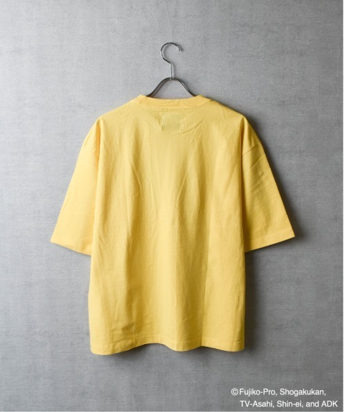 【TETERA×ドラえもん】OVER DYE T-SH-L-LGRAY / ドラえもん刺繍 オーバーダイ加工 ショートスリーブ Tシャツ tete22-003（Tシャツ/カットソー）｜TETERA（テテラ）