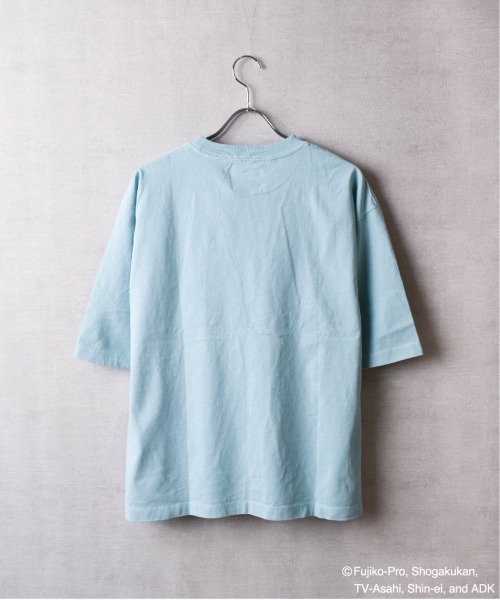 【TETERA×ドラえもん】OVER DYE T-SH-L-LGRAY / ドラえもん刺繍 オーバーダイ加工 ショートスリーブ Tシャツ tete22-003（Tシャツ/カットソー）｜TETERA（テテラ）