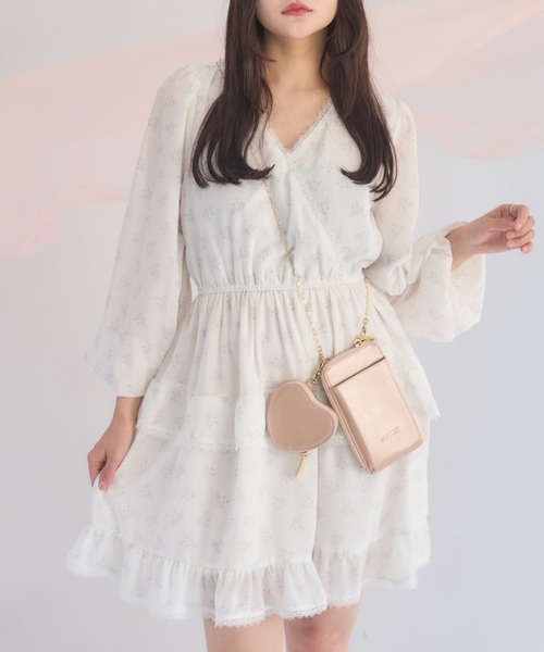 muguet rose frill mini op ミュゲ ローズ ワンピース muguet rose frill mini op ミュゲ ローズ ワンピース