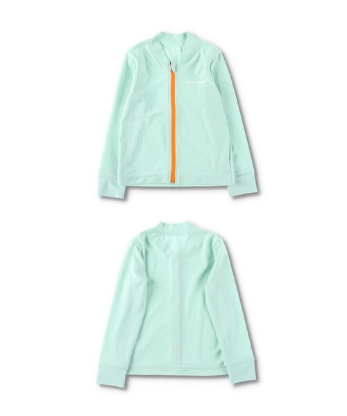 BRANSHES(ブランシェス)の「【水着/SWIM】長袖ラッシュガード(ラッシュガード・キッズ・ブラック/ライトグリーン・150/120/130/110/100/140)」の9枚目の写真