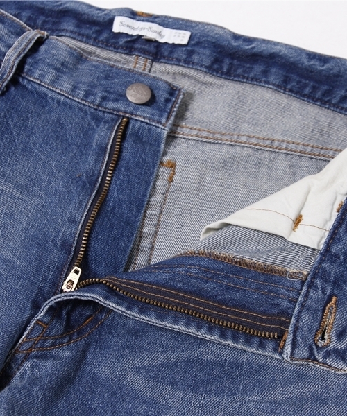 SEVENDAYS=SUNDAY(セブンデイズサンデイ)の「CONE DENIM スリムパンツ(その他パンツ・メンズ・インディゴブルー/ライトインディゴブルー・SMALL/MEDIUM/LARGE)」の10枚目の写真