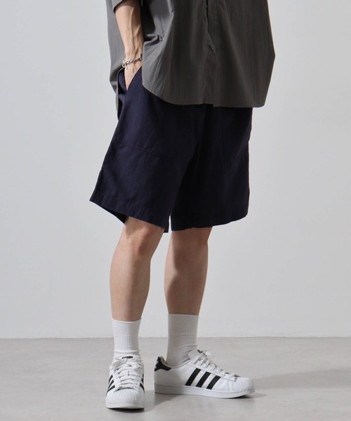 MONT KEMMEL(モンケメル)の「MONT KEMMEL COTTON LINEN TWILL EASY SHRORTS(その他パンツ・メンズ・ベージュ/ネイビー・38/40)」の10枚目の写真