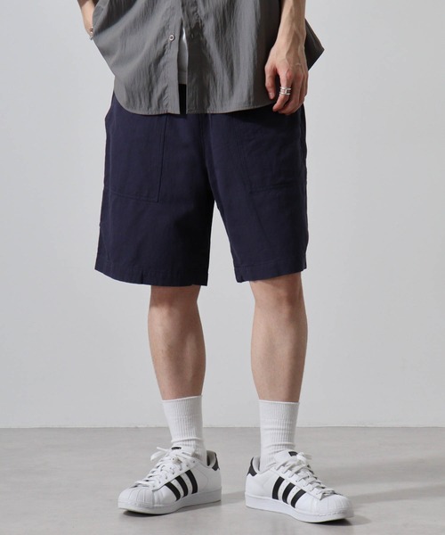 MONT KEMMEL(モンケメル)の「MONT KEMMEL COTTON LINEN TWILL EASY SHRORTS(その他パンツ・メンズ・ベージュ/ネイビー・38/40)」の8枚目の写真
