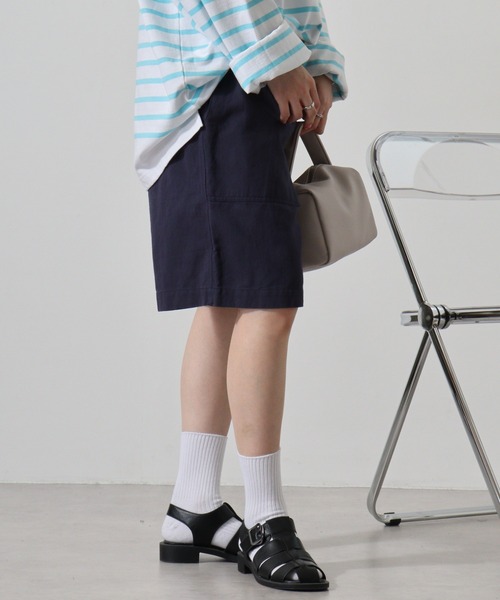 MONT KEMMEL(モンケメル)の「MONT KEMMEL COTTON LINEN TWILL EASY SHRORTS(その他パンツ・メンズ・ベージュ/ネイビー・38/40)」の20枚目の写真