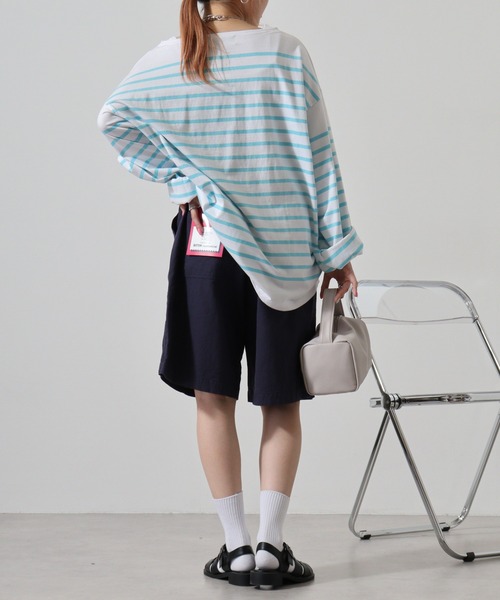MONT KEMMEL(モンケメル)の「MONT KEMMEL COTTON LINEN TWILL EASY SHRORTS(その他パンツ・メンズ・ベージュ/ネイビー・38/40)」の22枚目の写真
