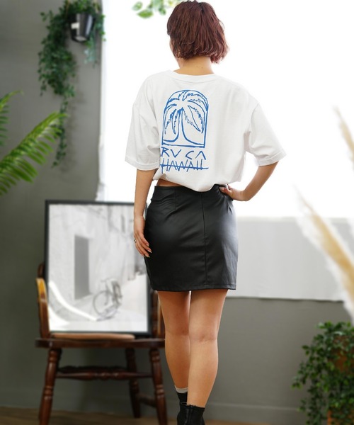 RVCA ルーカ レディース ショート丈Tシャツ ビックシルエット BE04C-222 RVCA ルーカ レディース ショート丈Tシャツ ビックシルエット