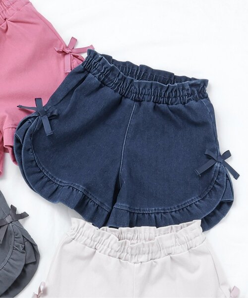 apres les cours(アプレレクール)の「【WEB限定・接触冷感】もっとひんやりフリルカットパンツ(その他パンツ・キッズ・ブルー/ピンク/サックスブルー/アイボリー/チャコール・100/140/130/120/110/90/80)」の4枚目の写真