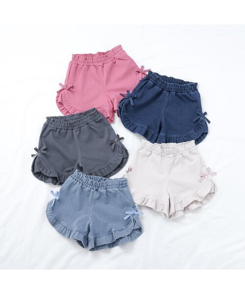 apres les cours(アプレレクール)の「【WEB限定・接触冷感】もっとひんやりフリルカットパンツ(その他パンツ・キッズ・ブルー/ピンク/サックスブルー/アイボリー/チャコール・100/140/130/120/110/90/80)」の7枚目の写真